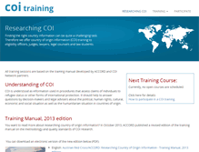 Tablet Screenshot of coi-training.net